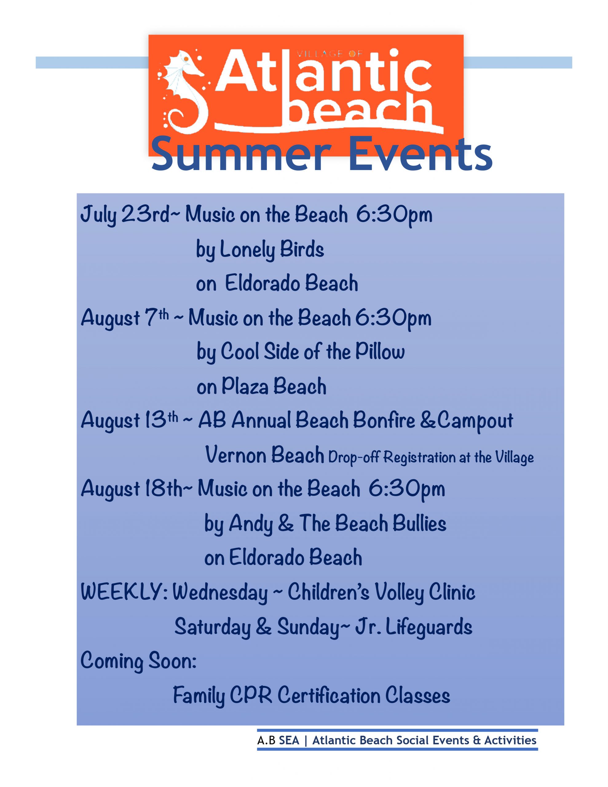 Atlantic Beach Summer Events Village of Atlantic Beach